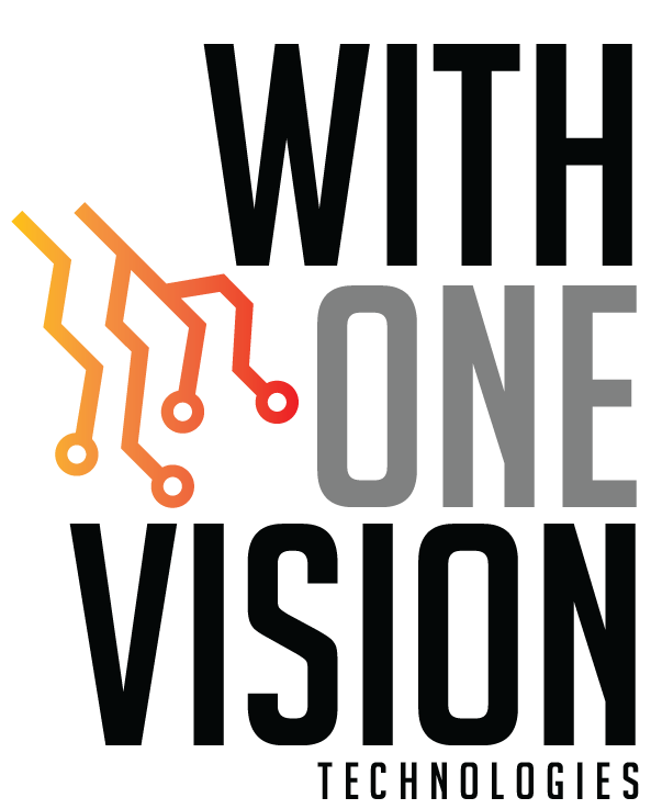 with one vision words logo